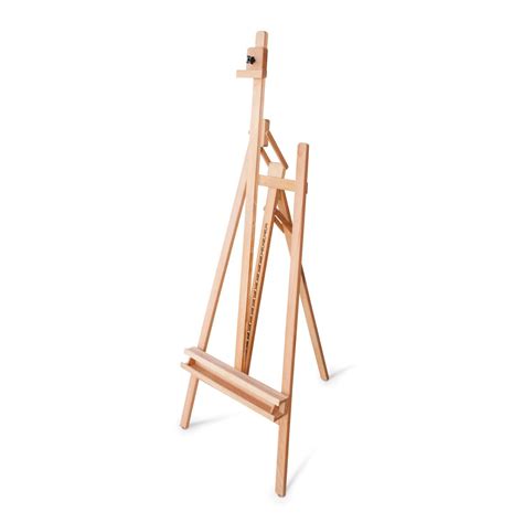 Artina Cavalletto Leggero In Legno Di Faggio - Cavalletto Portatile Regolabile Nell'inclinazione - Piedini In Gomma Antiscivolo Campo Cavalletto A Telaio Fino A 80 Cm - Cavalletto Per Pittura - 6