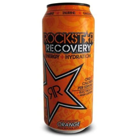 Rockstar Recovery Hydration Orange Energy Drink, 16 Ounce (16 Cans ...