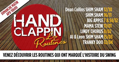 Hand Clappin - Les Routines - Big Apple, Le Quatorz Be, Ixelles, 7 ...
