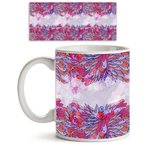 Buy ArtzFolio Pink & Violet Element | Ceramic Coffee Tea Mug Inside ...