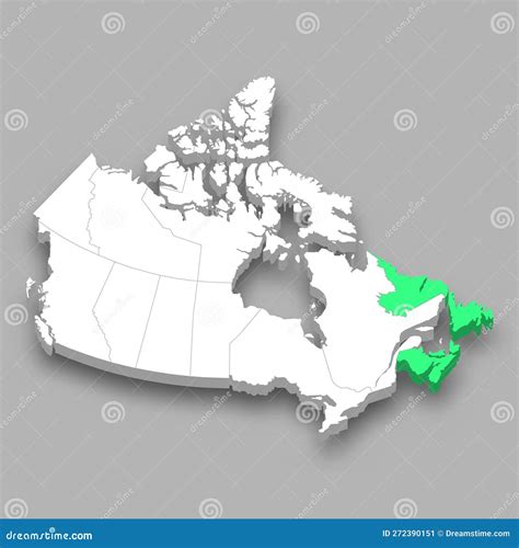 Atlantic Canada Region Location within Canada Map Stock Illustration ...