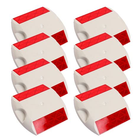 Buy LADWA 100 Pieces White Road Studs/Reflectors (10cm x 9cm), Great ...