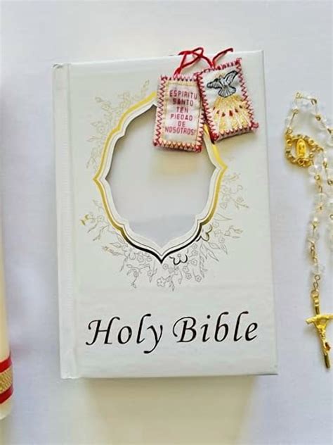 Set Para Confirmacion: Vela con Cruz Roja (8" x 3"), Biblia Dorada en ...