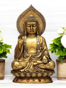 RIDGEWOOD-RW Handcrafted Meditating Blessing Buddha Sitting Decorative ...