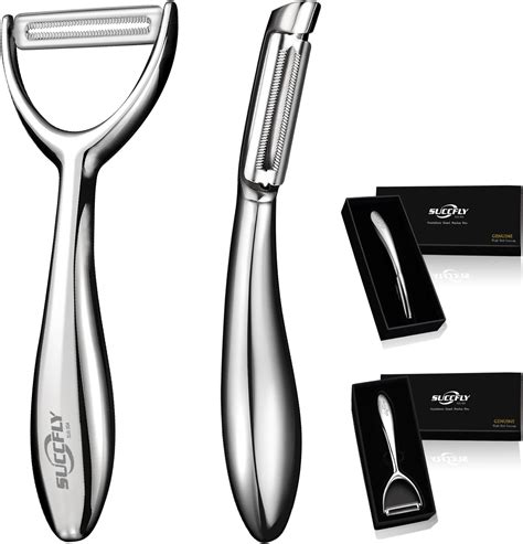 Amazon.com: Potato Peelers Set Stainless Steel Peeler,Y-Shaped and I ...