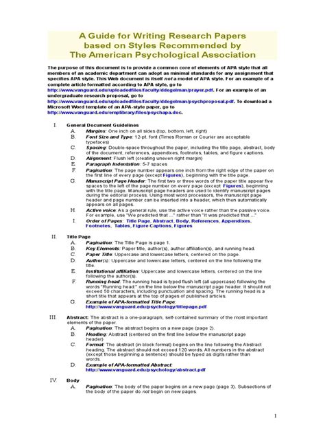 Image result for APA Style Research Paper Format