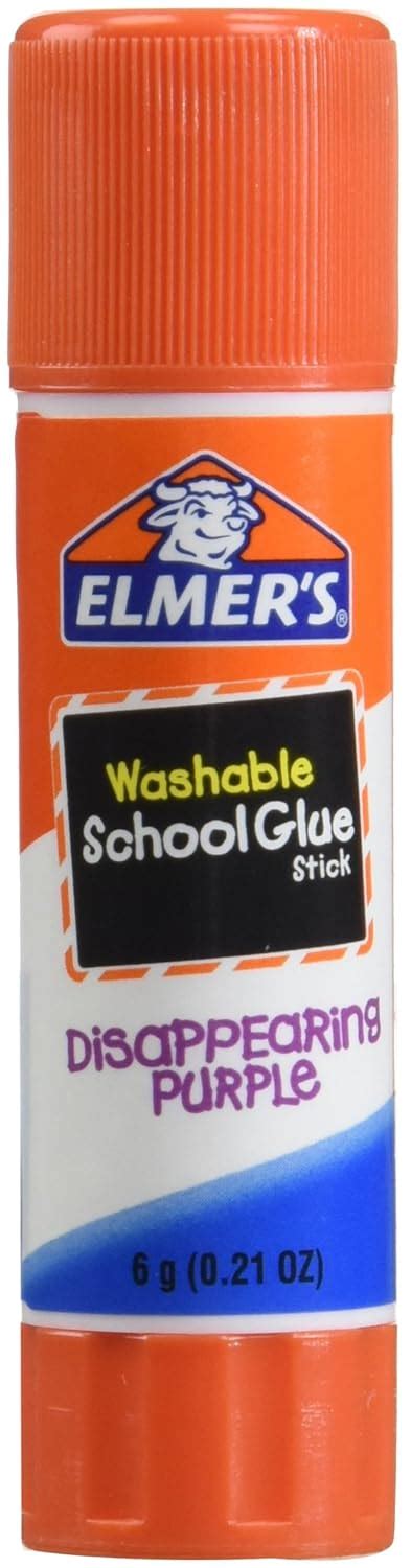 Elmer's Disappearing Purple School Glue Sticks, 0.21 oz Each, 2 Sticks ...