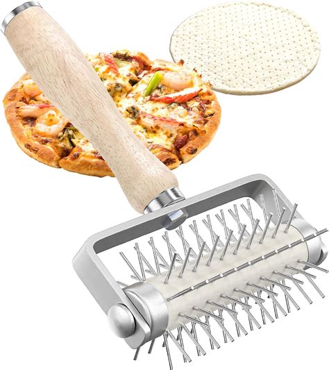 Amazon.com: Pizza Dough Docker,Pastry Roller with Stainless Steel ...