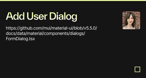 Image result for Add User Dialog