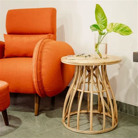 Buy Nereus Rattan Accent Table Online in India | Vaaree
