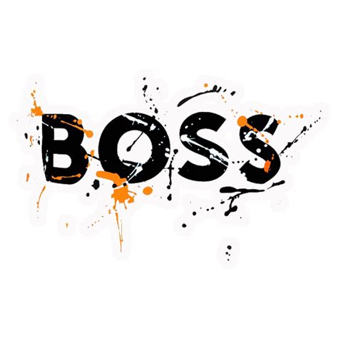 Boss Ink Splatter Premium Vinyl Stickers – stickerogy