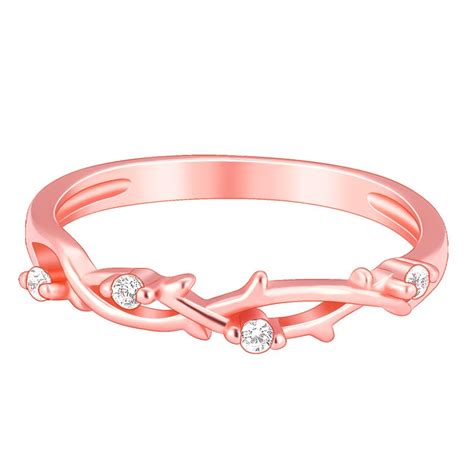 GIVA 925 Silver Rose Gold Wreath Ring, Adjustable | Gifts for ...