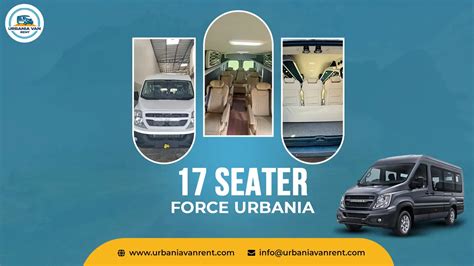Book Urbania 17 Seater Van on Rent at Best Rate