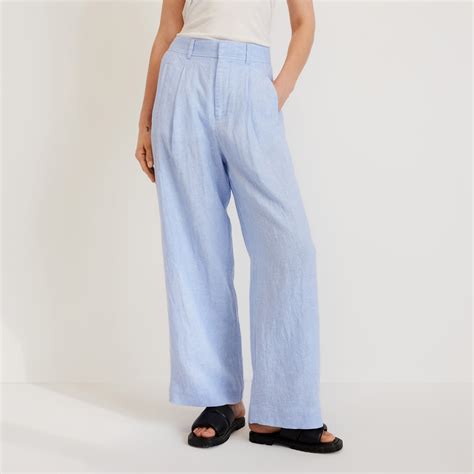 The Linen Way-High® Drape Pant Light Blue – Everlane