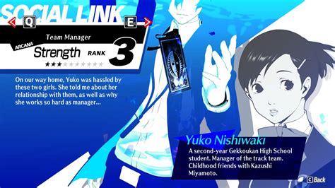 Persona 3 Reload: Yuko (Strength) Social Link Guide | The Nerd Stash