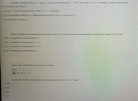 Solved The function f is continuous where f(−5)=−1 and | Chegg.com