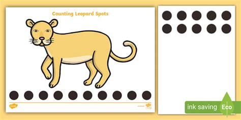 Counting Leopard Spots Worksheet