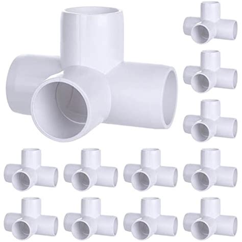 EATHEATY 12 PCS 1 Inch PVC Fittings - 4 Way Pipe Fittings Tee India | Ubuy