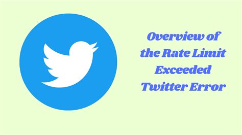 What Does “Rate Limit Exceeded” Mean on Twitter? (All You Need To Know) - SolutionBlades