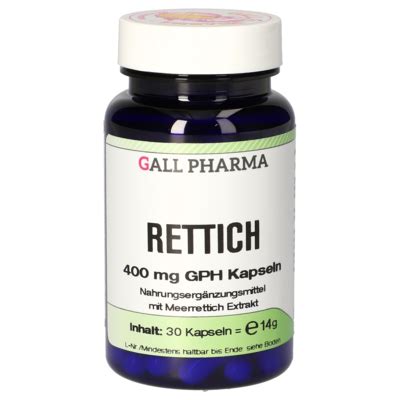 Radish 400 mg GPH Capsules [4033479]-Gall-Pharma GmbH-Online-Shop