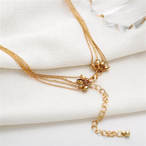 Scintillare by Sukkhi Gold Plated Delicate Moon Multi Layered Necklace ...