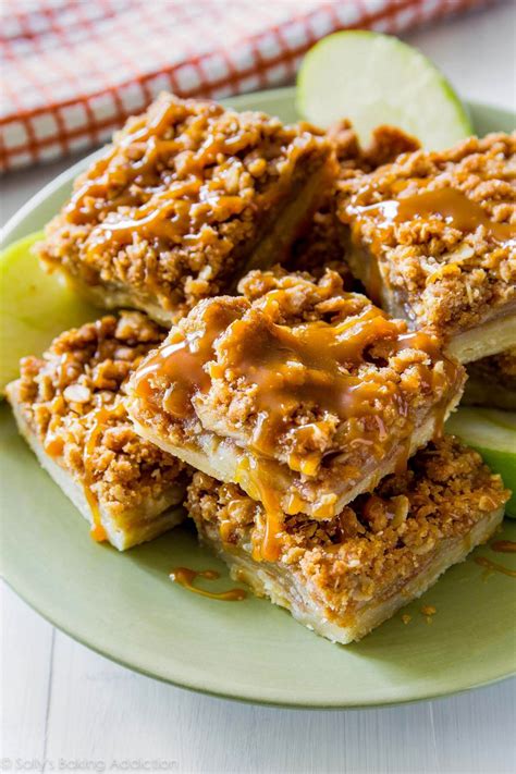 Salted Caramel Apple Pie Bars - Sally's Baking