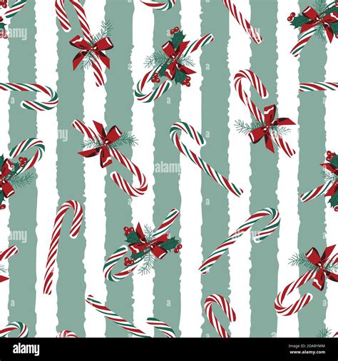 Candy Cane Pattern Seamless