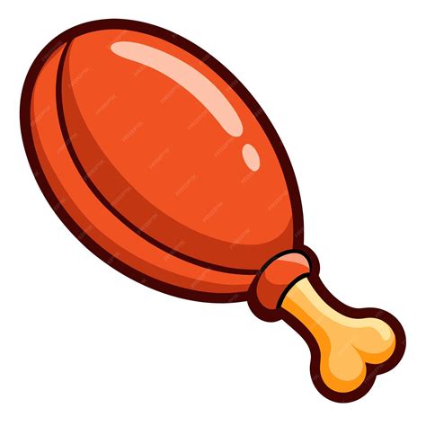 Bbq chicken leg clipart vector art and illustration | Premium AI ...