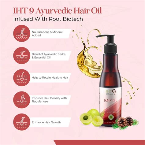 IHT9 Ayurvedic Hair Oil | Hair Fall Control and Hair Growth With 9 Ayu ...
