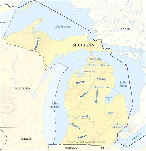 Central Lake Michigan Map at Miranda Ramirez blog