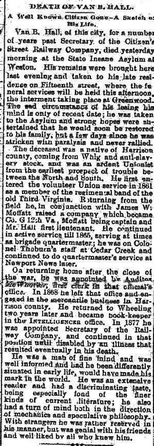 Van B. Hall > Research | Ohio County Public Library | Ohio County ...