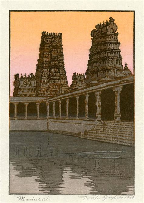 Madurai - Toshi Yoshida - Japanese Ukiyo-e Woodblock Print - Indian ...