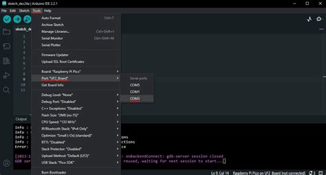 Arduino IDE Running Pico 的图像结果