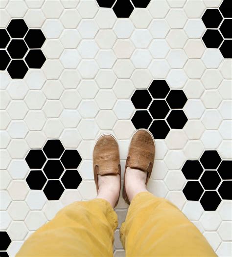 9 Projects to Inspire: Hexagon Floor Tile - Mercury Mosaics