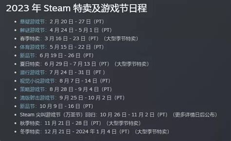 Steam打折时间分别是什么时候？Steam2022年促销时间表安利与分享_九游手机游戏