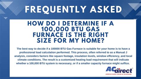 100000 BTU Gas Furnaces | High Efficiency & Reliable Heating - AC Direct