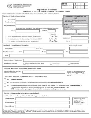 Registration Of Interest For Placement In Year 8 - Sa.gov.au - Sa Gov ...