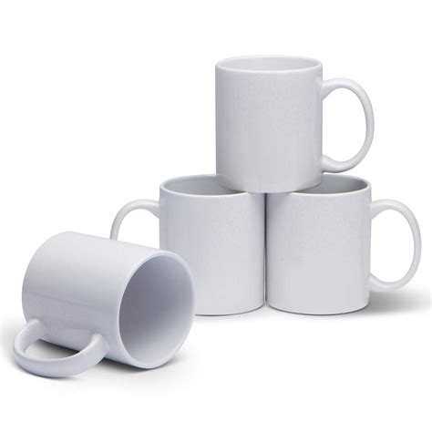 Buy Serami White Colored Ceramic Classic Coffee Mugs Large Handles with ...