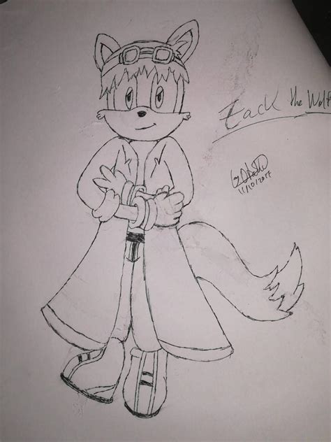 Zack the Wolf (Sonic OC) by GeneralOtaku014 on DeviantArt