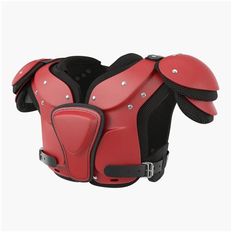 Football Shoulder Pads 3D Model $69 - .3ds .blend .c4d .fbx .ma .obj ...