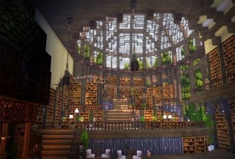 Image result for Minecraft Library House Design