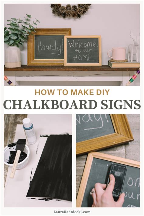 How to Make a Chalkboard Sign Using a Frame 的图像结果