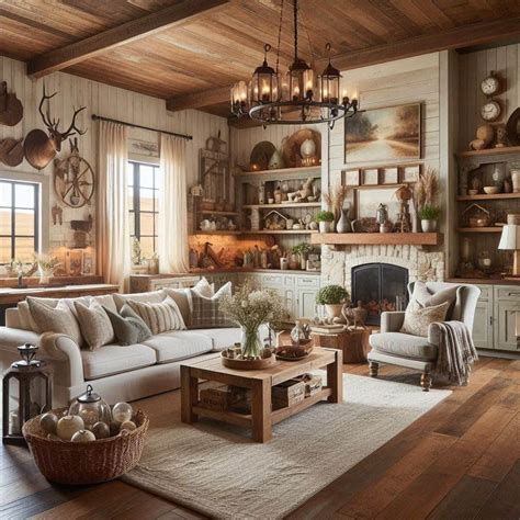 15 Rustic Farmhouse Living Room Ideas for Cozy Charm | Rustic farmhouse ...