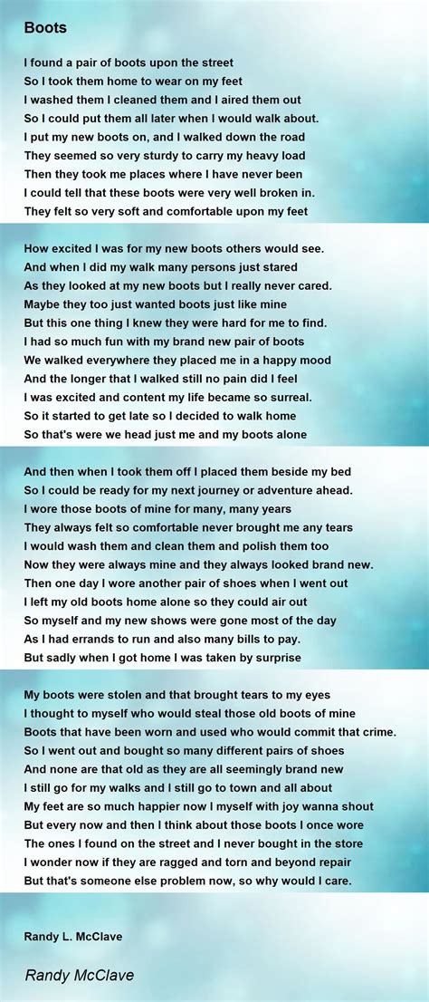 Boots Boots Boots Poem Meaning at Spencer Neighbour blog