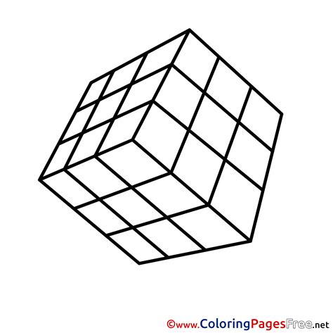 Rubiks Cube Coloring Page