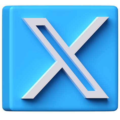 Twitter brand new logo 3 D with new X-shaped graphic of the world's ...