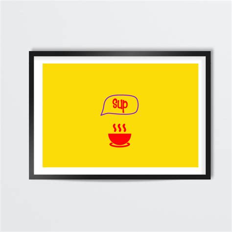 Sup - Soup Minimal Wall Art – PosterGully