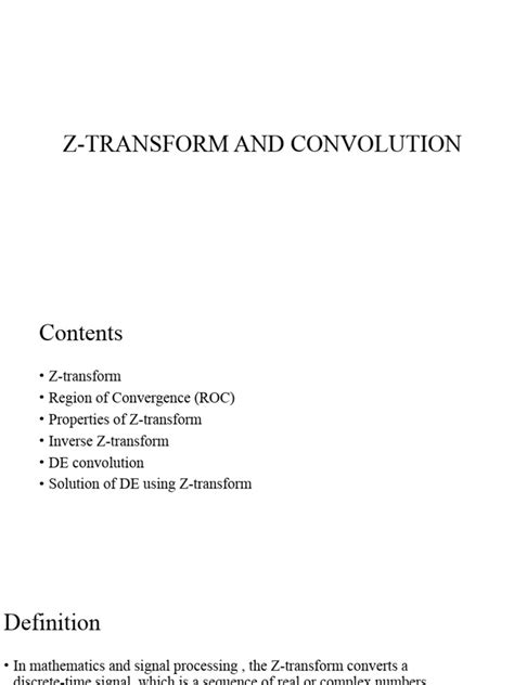 Image result for Convolution Z Transform