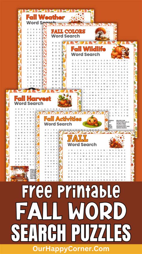 Image result for Fall Word Search