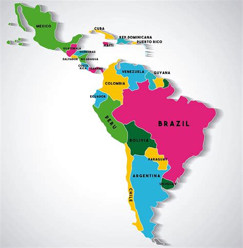 Latin America Countries Map List Of Countries In Americas: Geographic